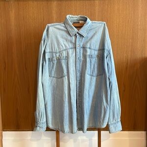 Button down denim shirt